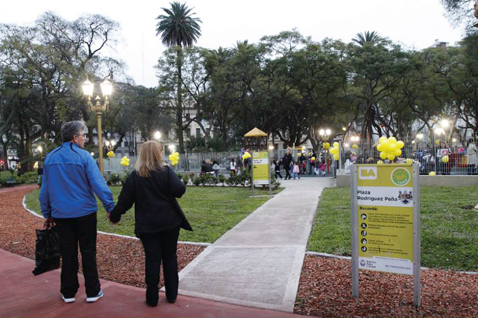 Se renovó la plaza Rodriguez Peña
