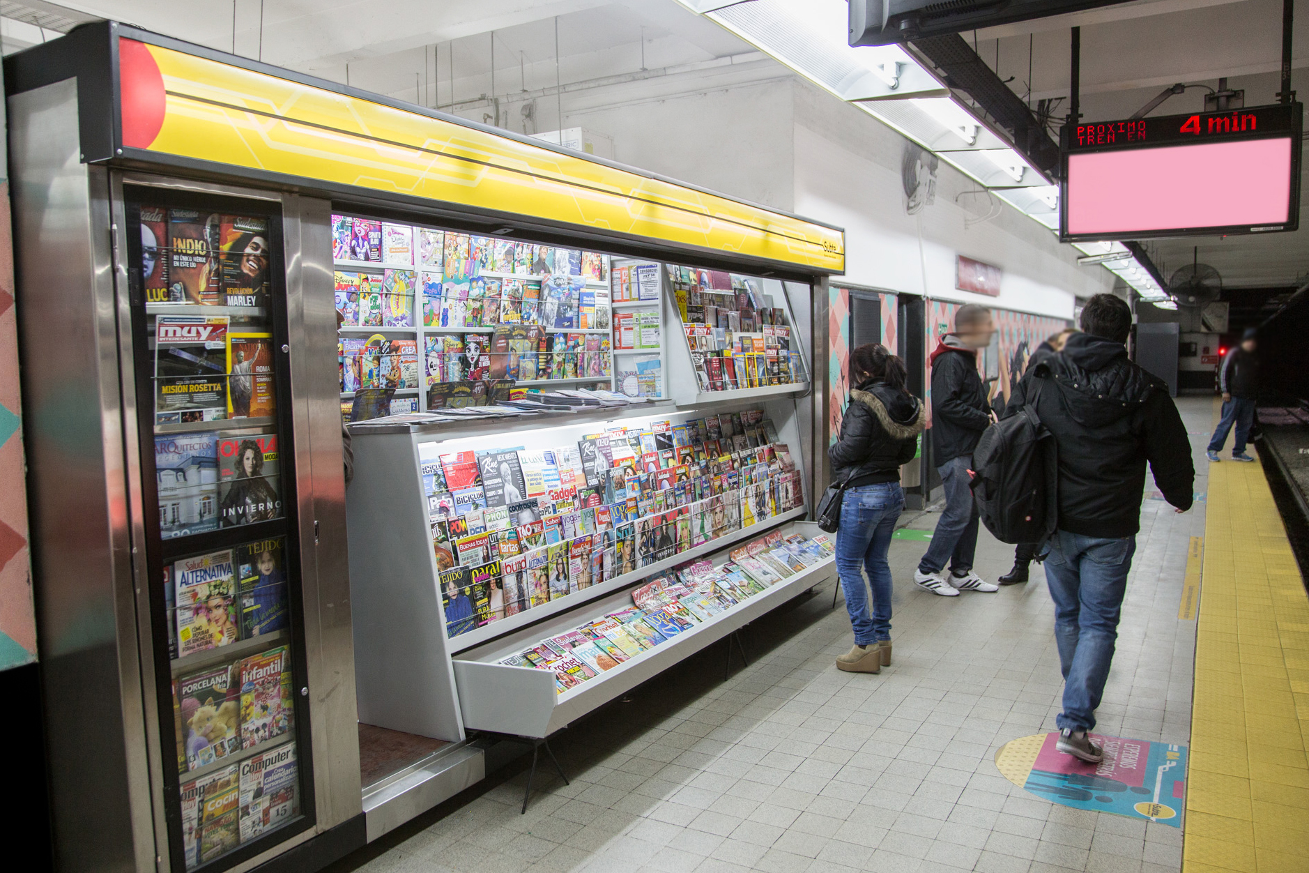 Nuevos puestos de diarios en la Línea B