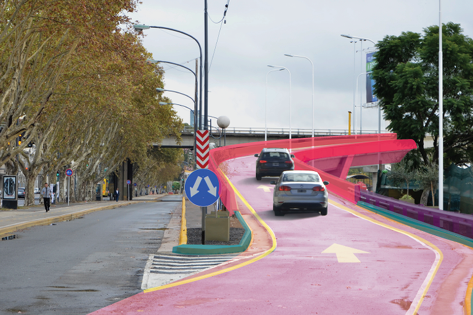 Los nuevos accesos de la Autopista Illia