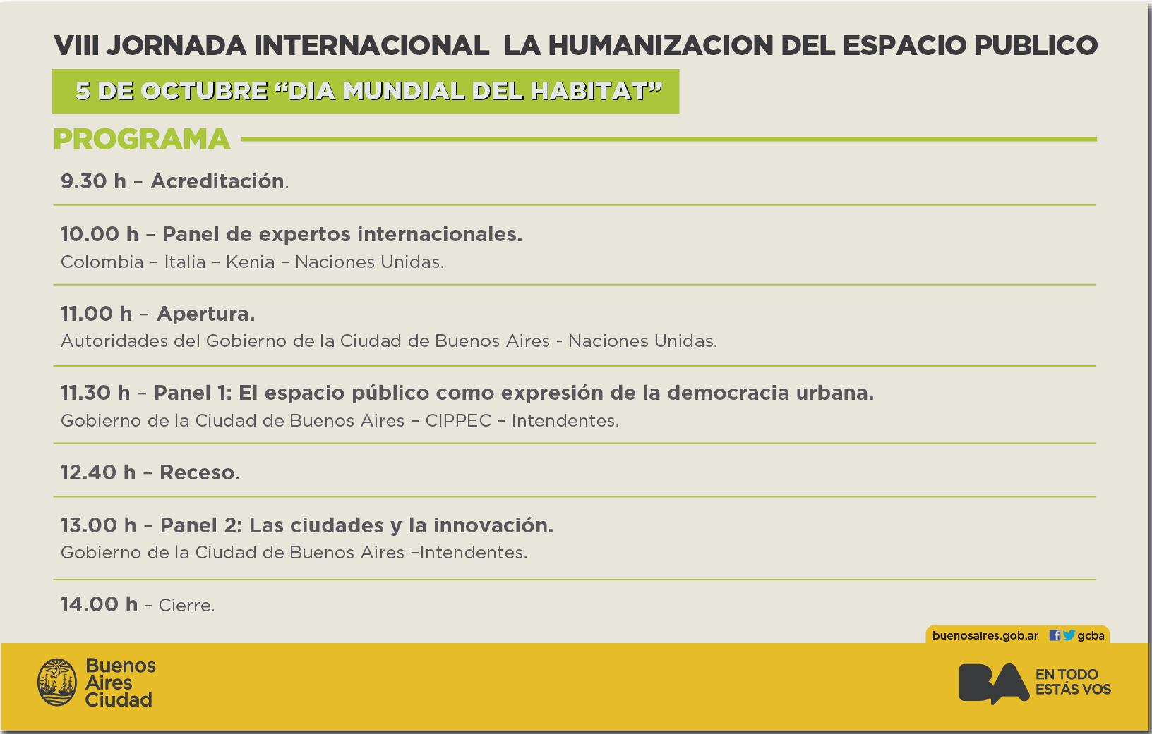 VIII Jornada la humanización del espacio publico