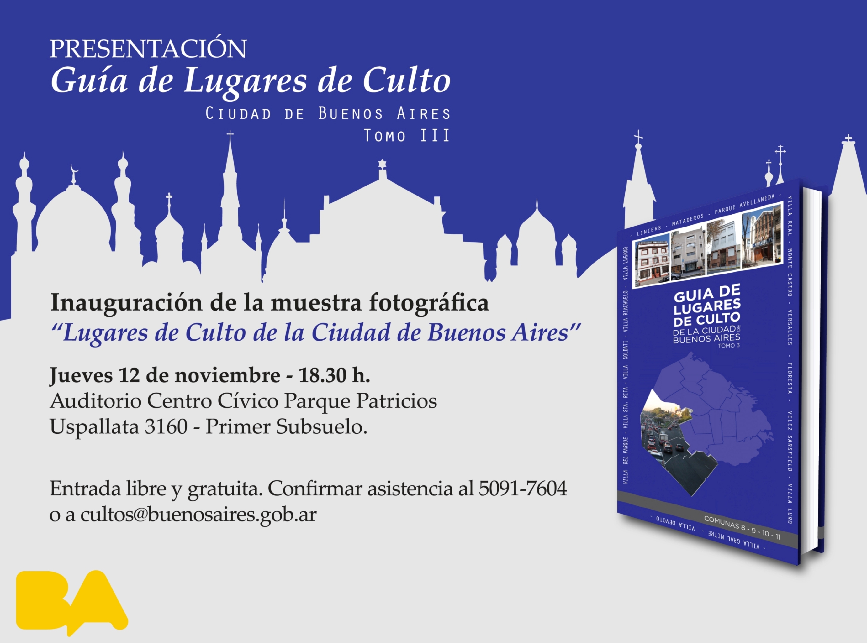 Presentación del libro “Guía de Lugares de Culto, Tomo III”‎