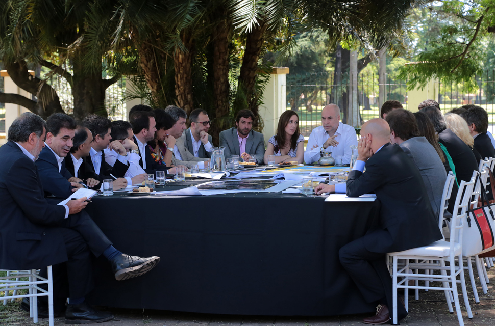Rodríguez Larreta y Vidal, en la primera reunión de Gabinete Metropolitano