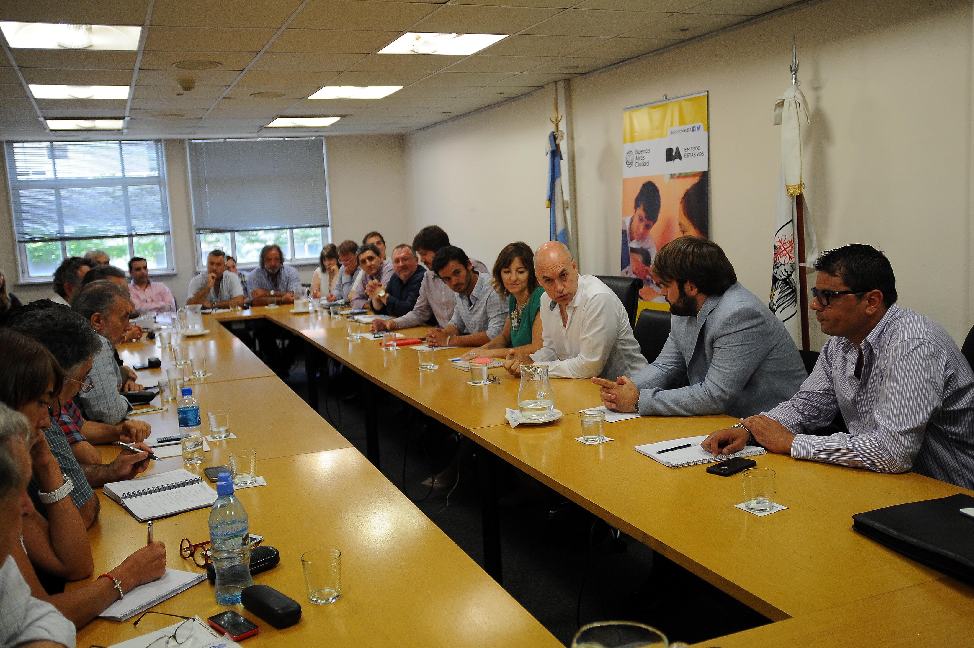La Ciudad recibió a los gremios docentes