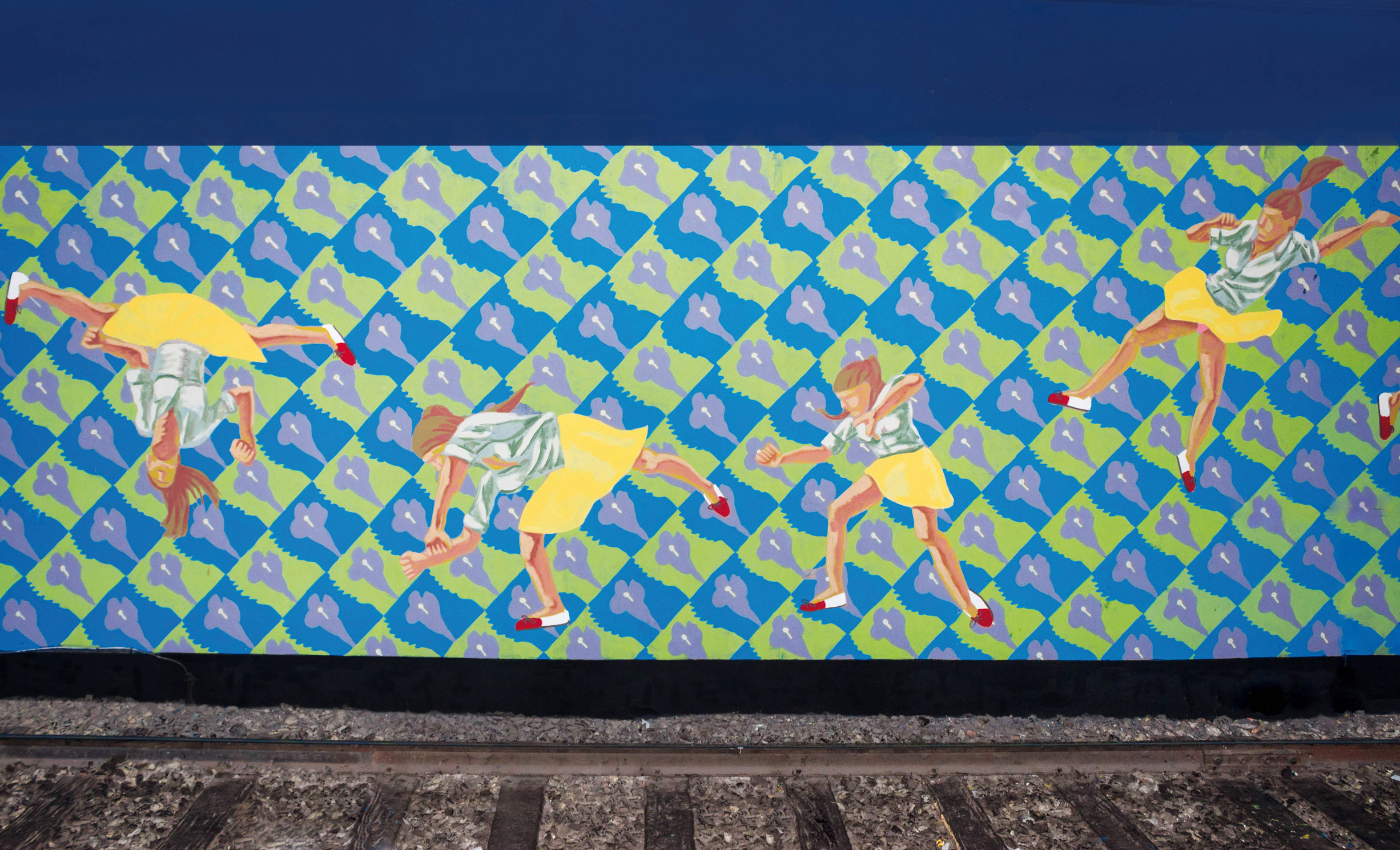 Una intervención dinámica en la estación Plaza de los Virreyes de la Línea E