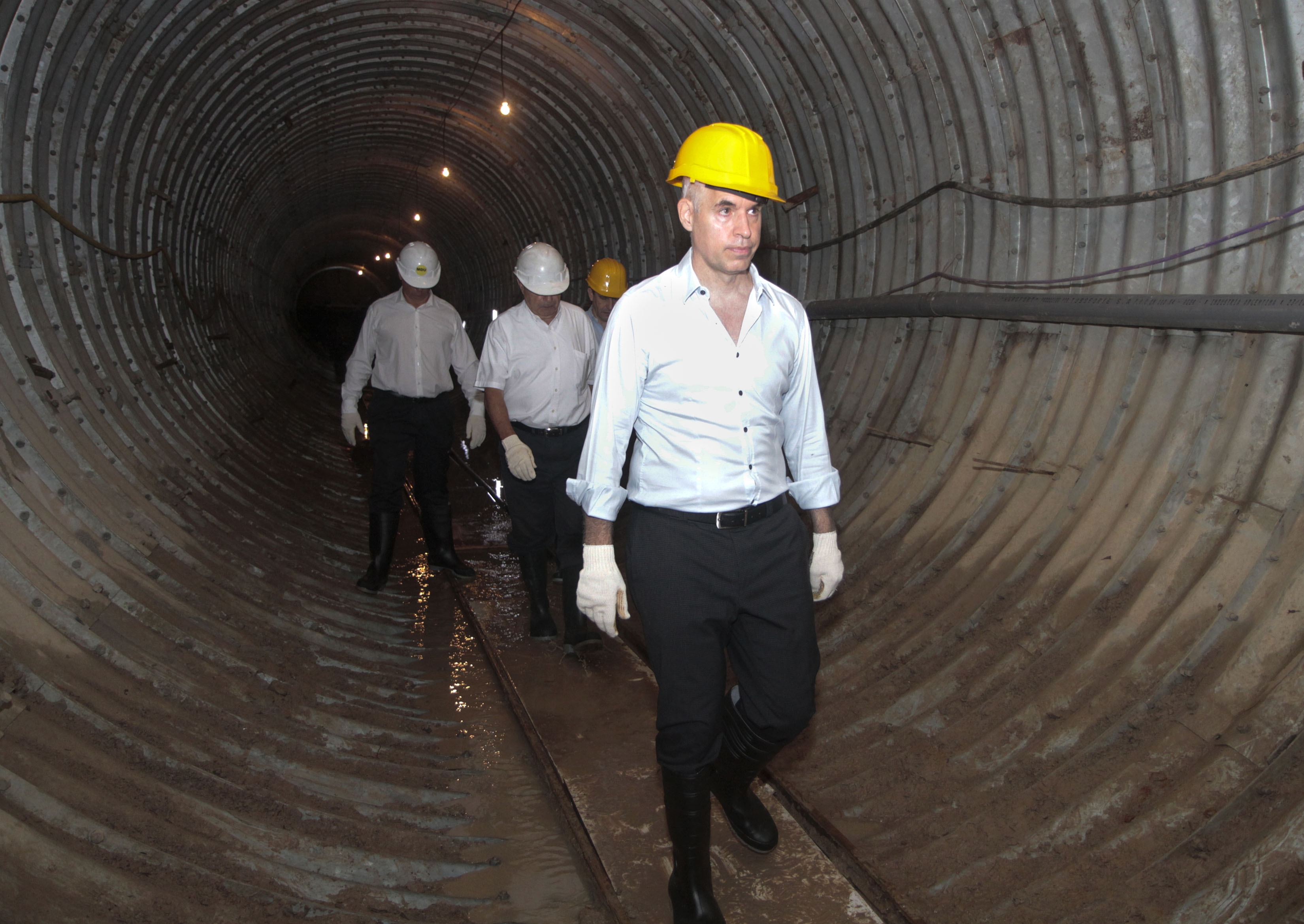 El jefe de Gobierno supervisó obras del Plan Hidráulico