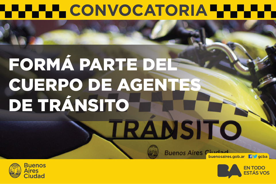 Agentes de Tránsito: nueva convocatoria