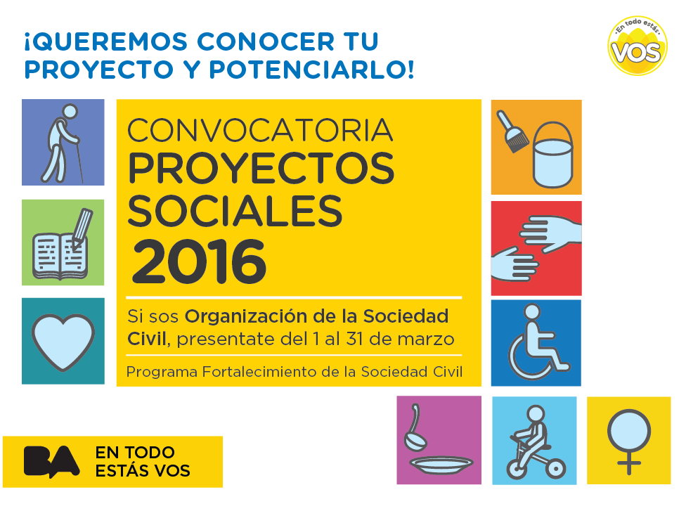 Convocatoria al Programa de Fortalecimiento de Proyectos Sociales