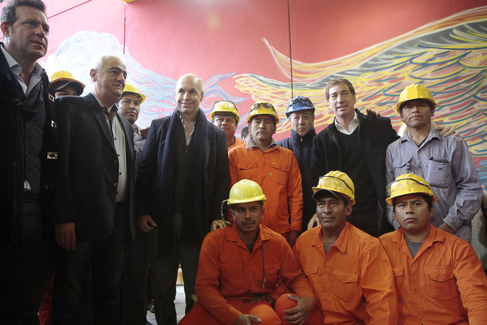 Horacio Rodríguez Larreta inauguró el nuevo paso bajo nivel Congreso