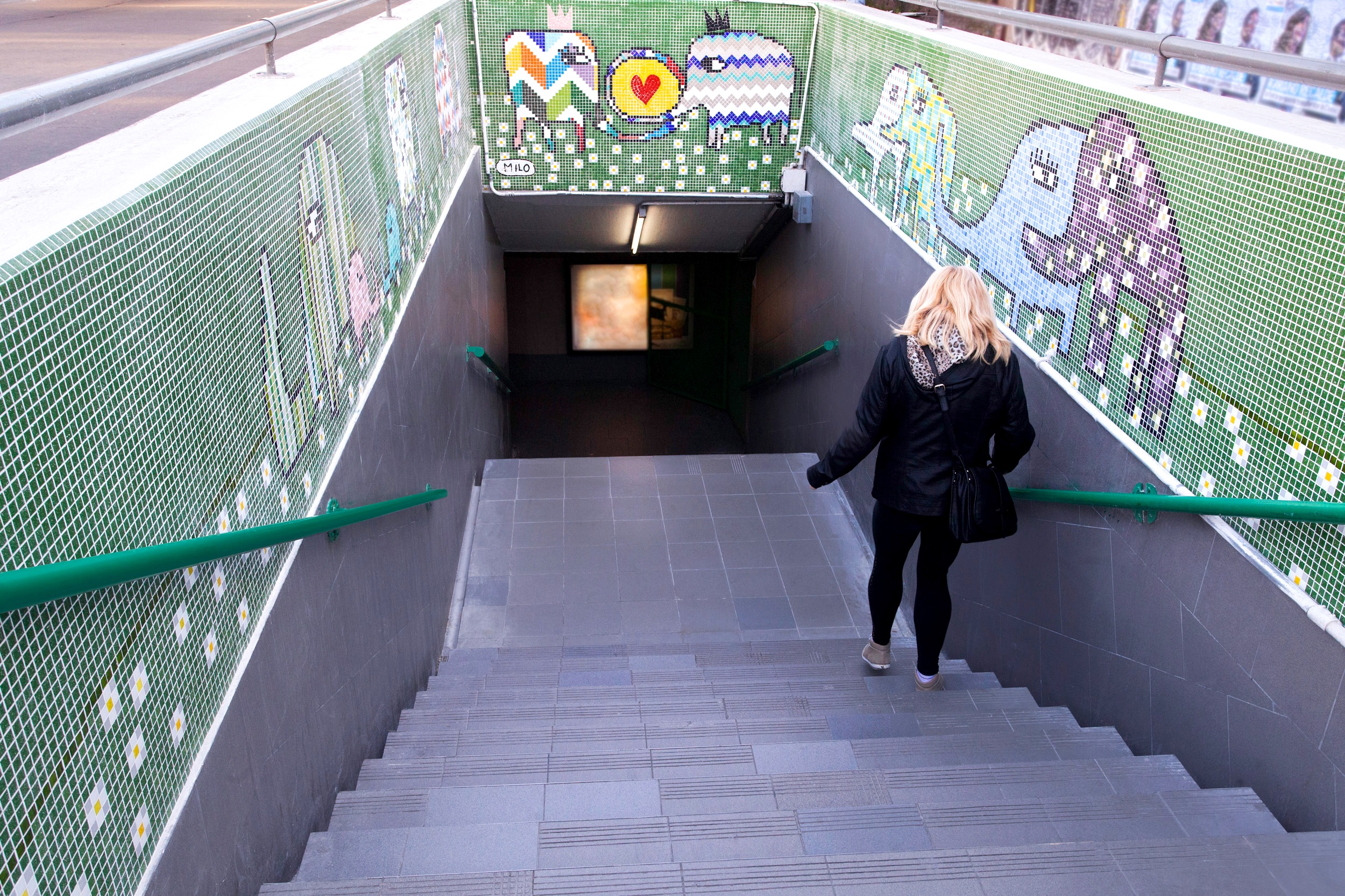 Milo Lockett intervino la estación Palermo de la Línea D