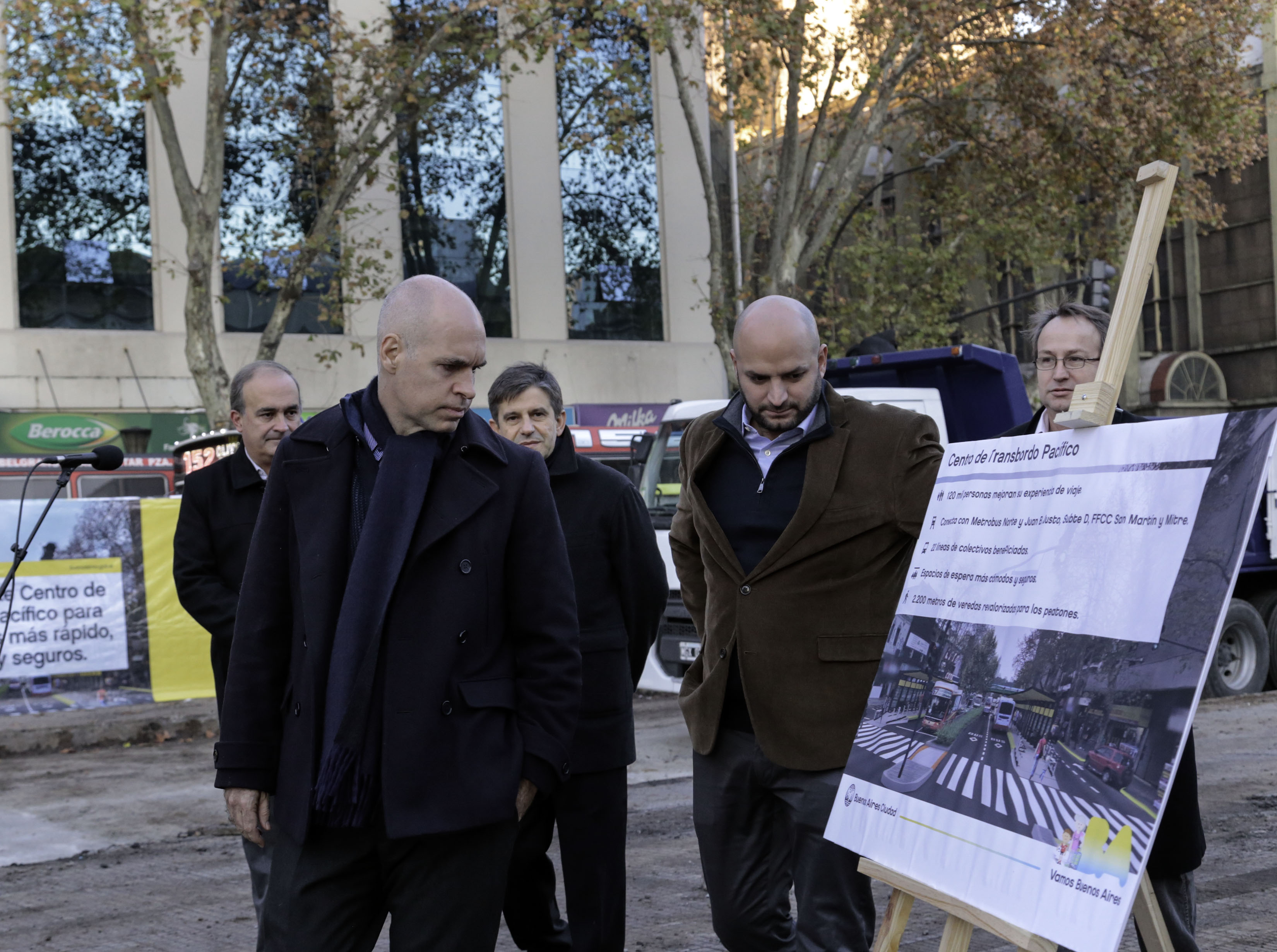 Presentación de la obra del Centro de Trasbordo Pacífico