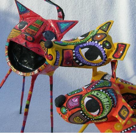 Animales ¡haciendo lío! en el Museo