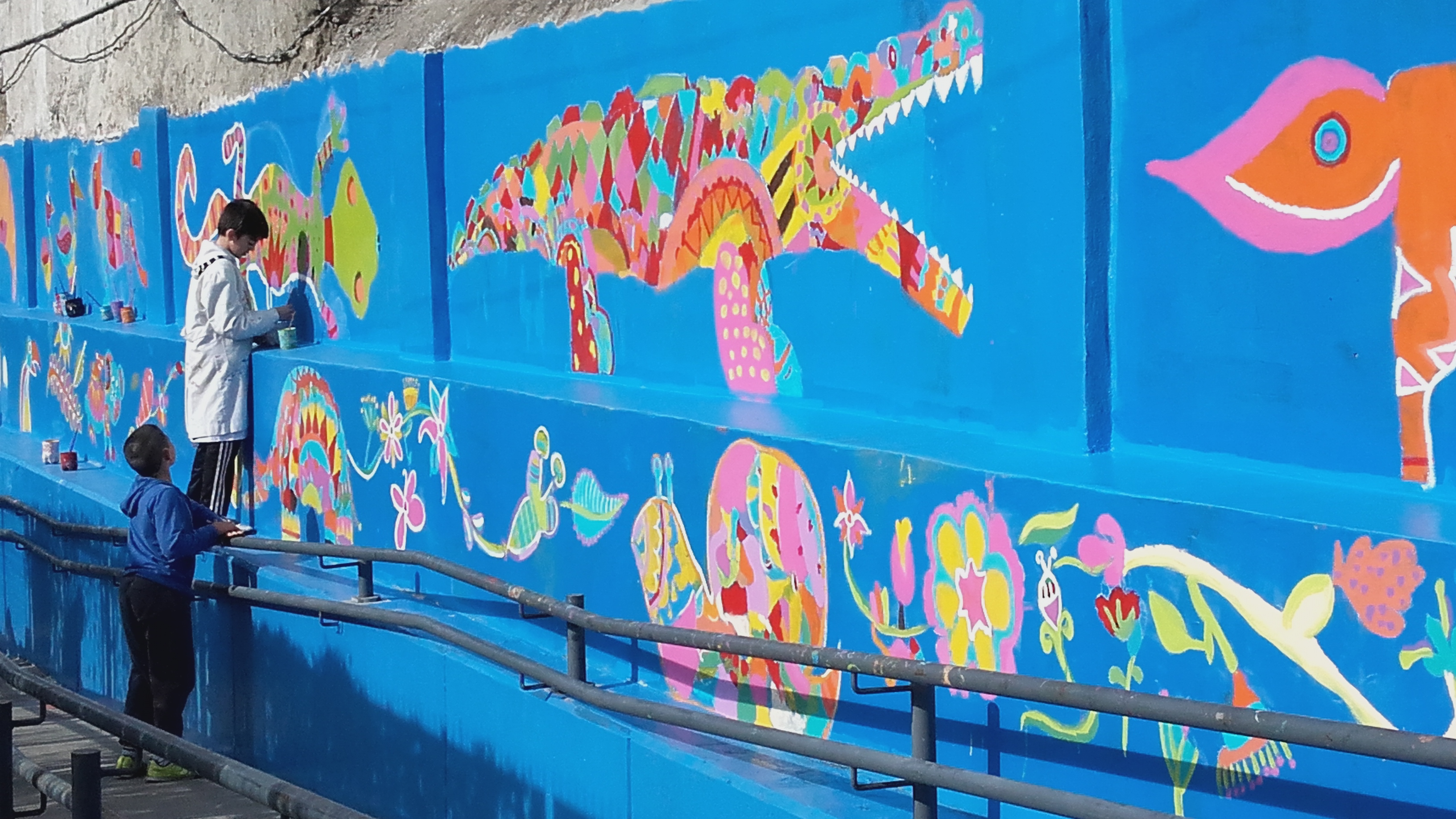 Pintada participativa de Paso Bajo Nivel Holmberg