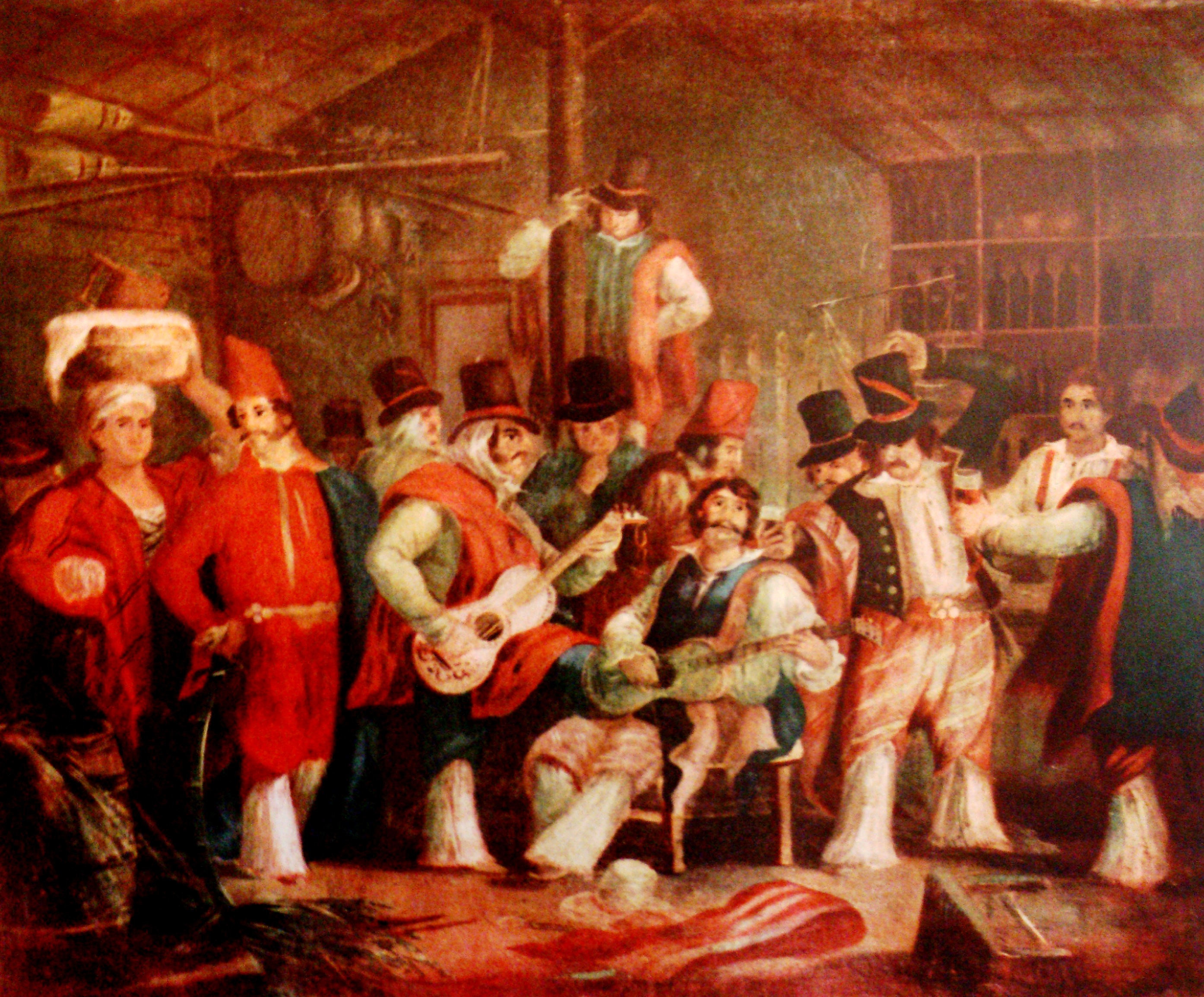 Payadores.  La guitarra del payador 