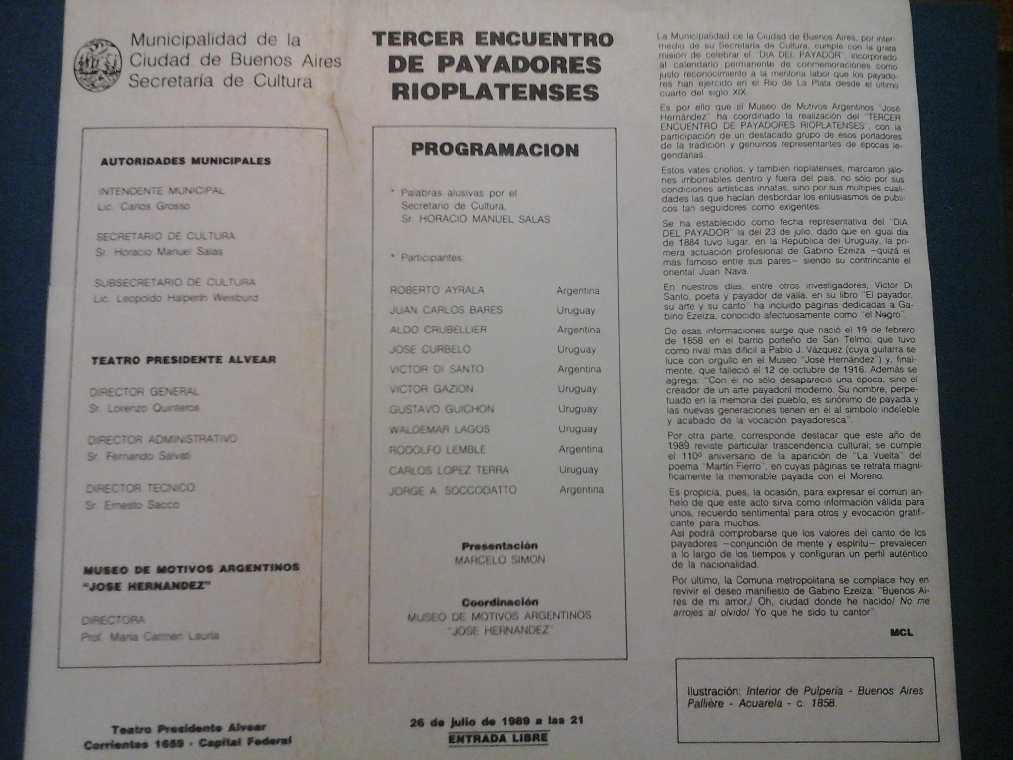 Payadores. Bartolomé Hidalgo (1788-1824)