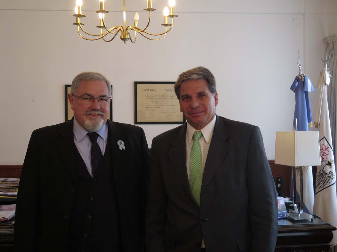 Visita del Vicerrector de Posgrados e Investigación de la Universidad del Museo Social Argentino (UMSA), Dr. Eduardo E. Sisco