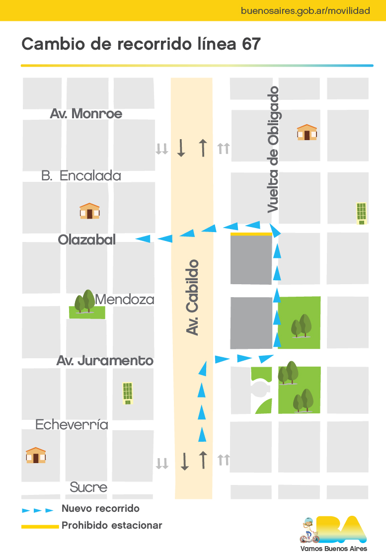 La línea 67 modifica su recorrido