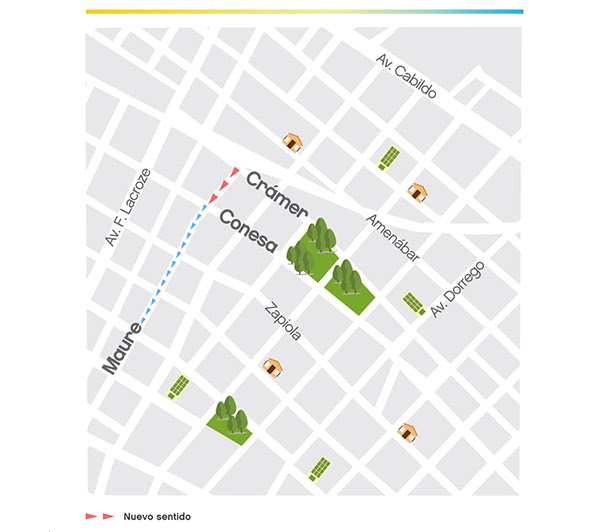 La calle Maure cambia de sentido