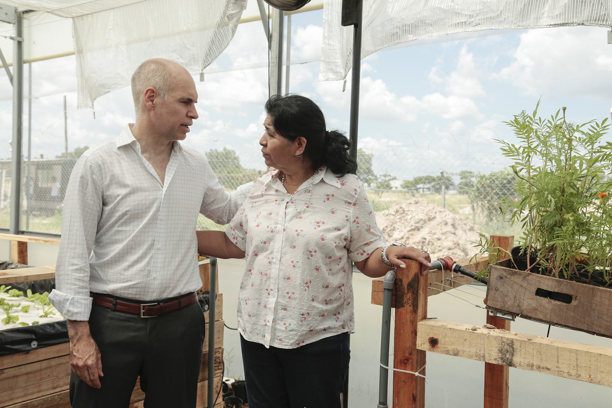 El Comedor "Los Piletones" inauguró una huerta de hidroponía