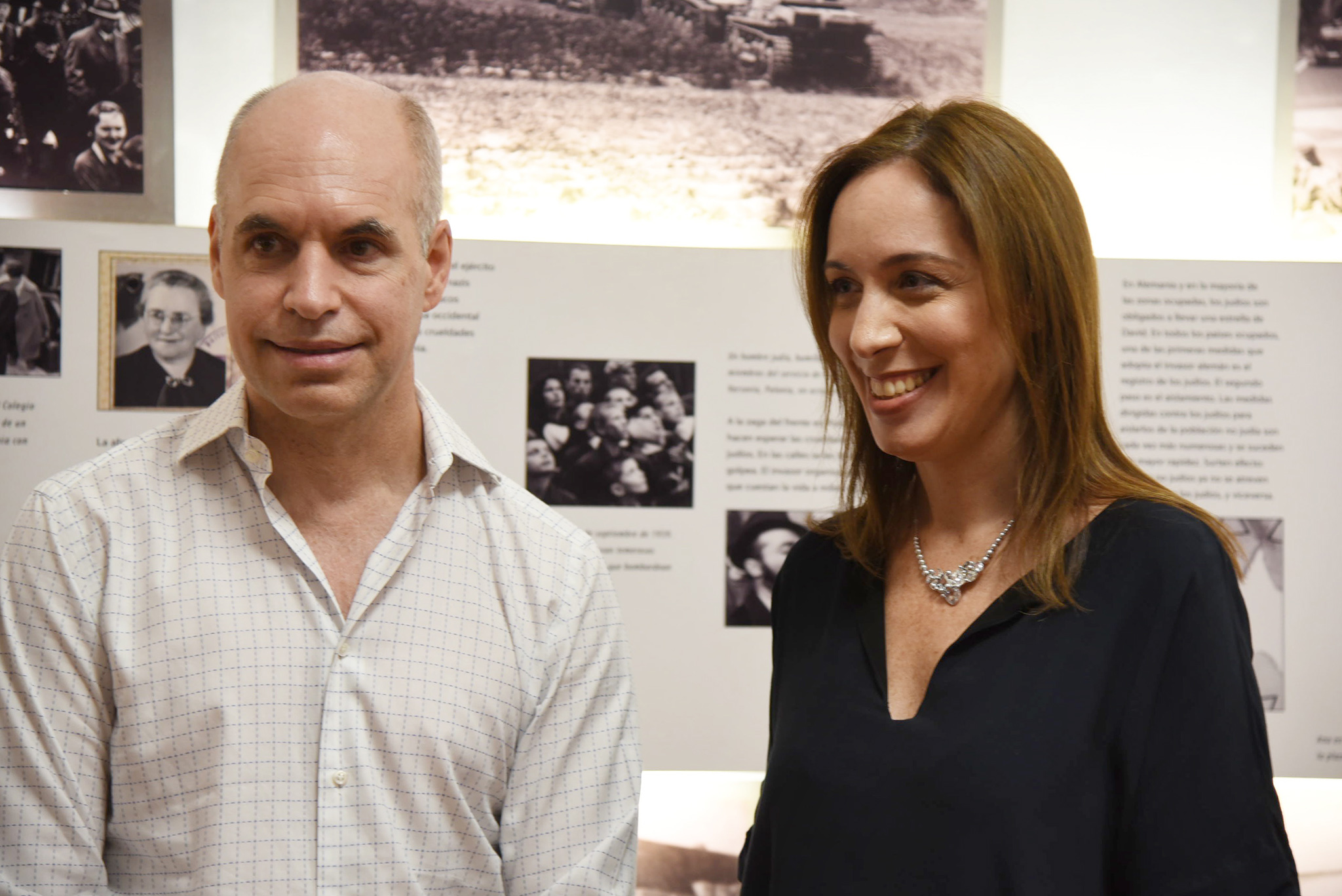 Horacio Rodríguez Larreta y María Eugenia Vidal visitaron el museo de Ana Frank 