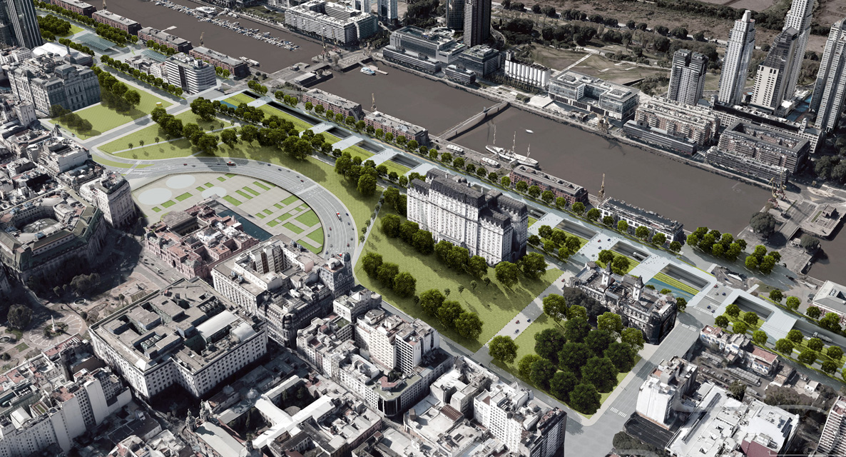 Así será el Parque del Bajo, el nuevo pulmón verde de la Ciudad.