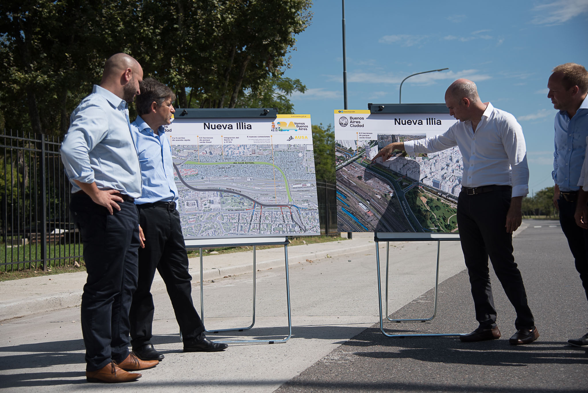 Rodríguez Larreta presentó la nueva traza de la autopista Illia