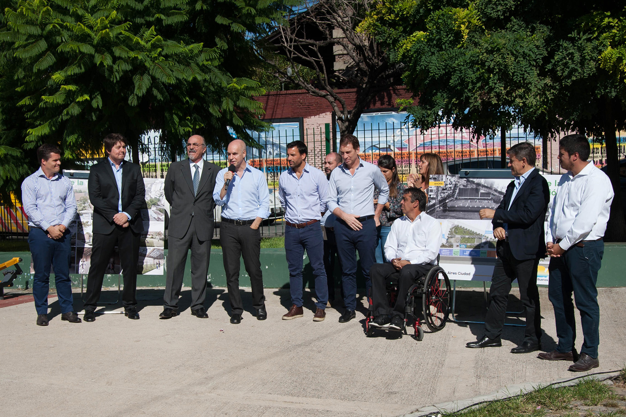 Horacio Rodríguez Larreta presentó el proyecto del Parque de la Estación junto a vecinos