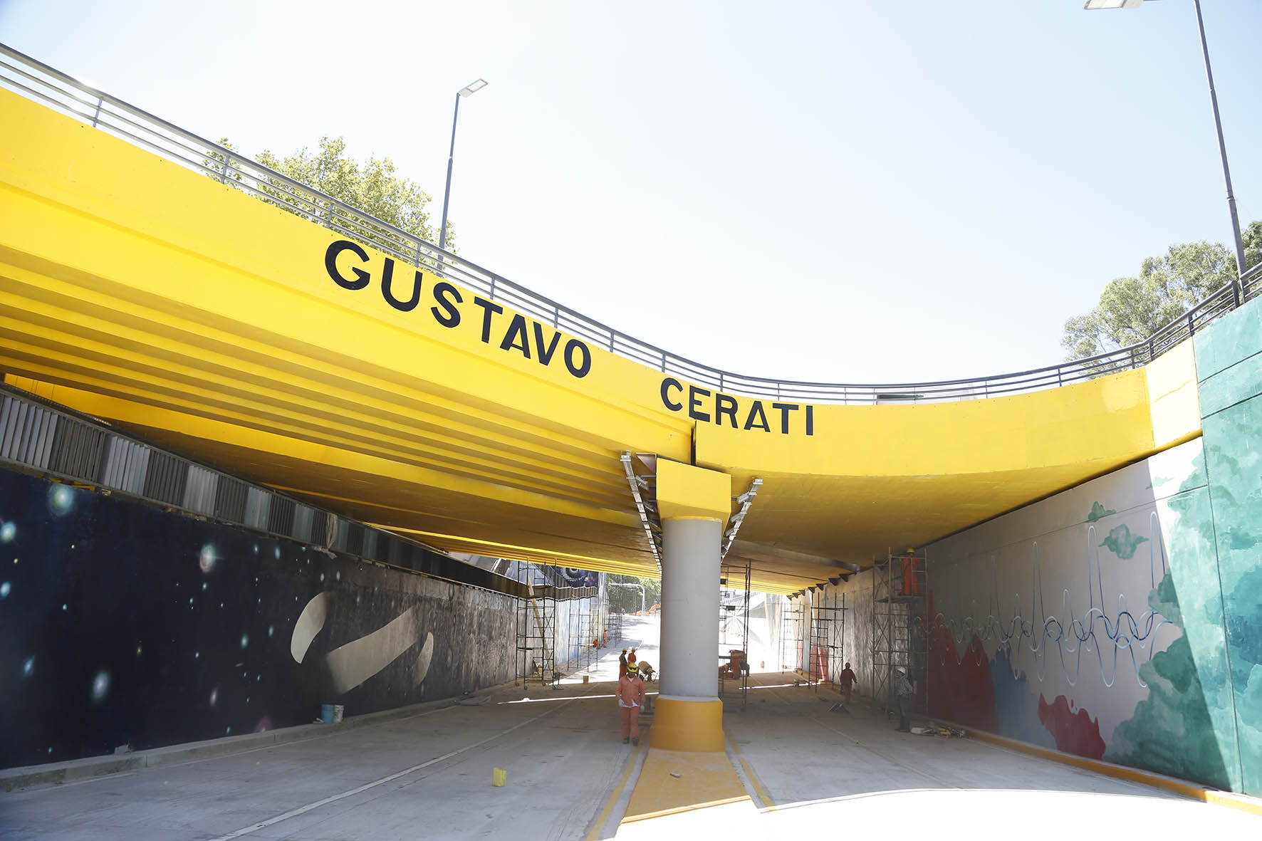 El paso bajo nivel Beiró homenajea a Gustavo Cerati