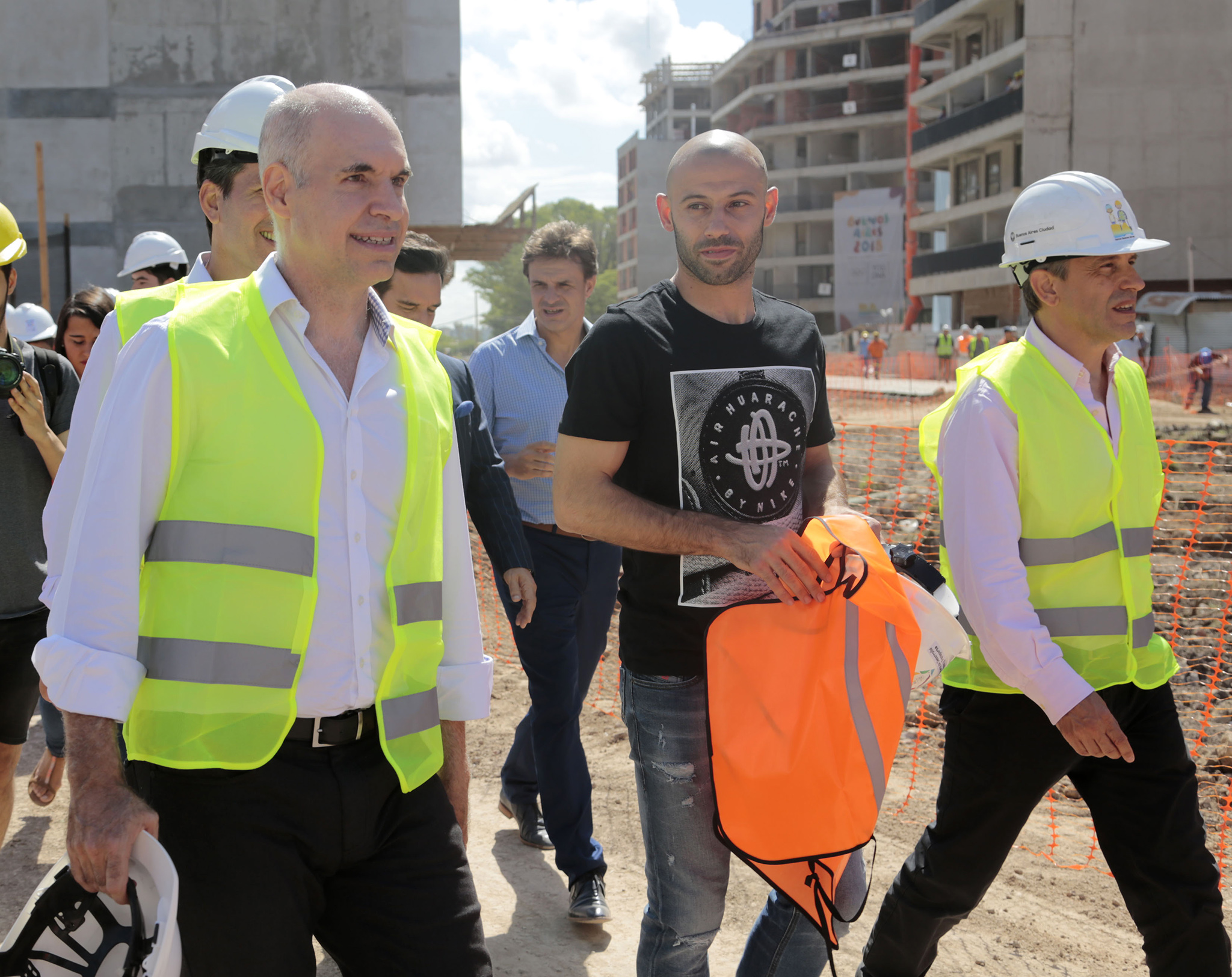Fotogalería: Rodríguez Larreta, Macherano y el equipo  