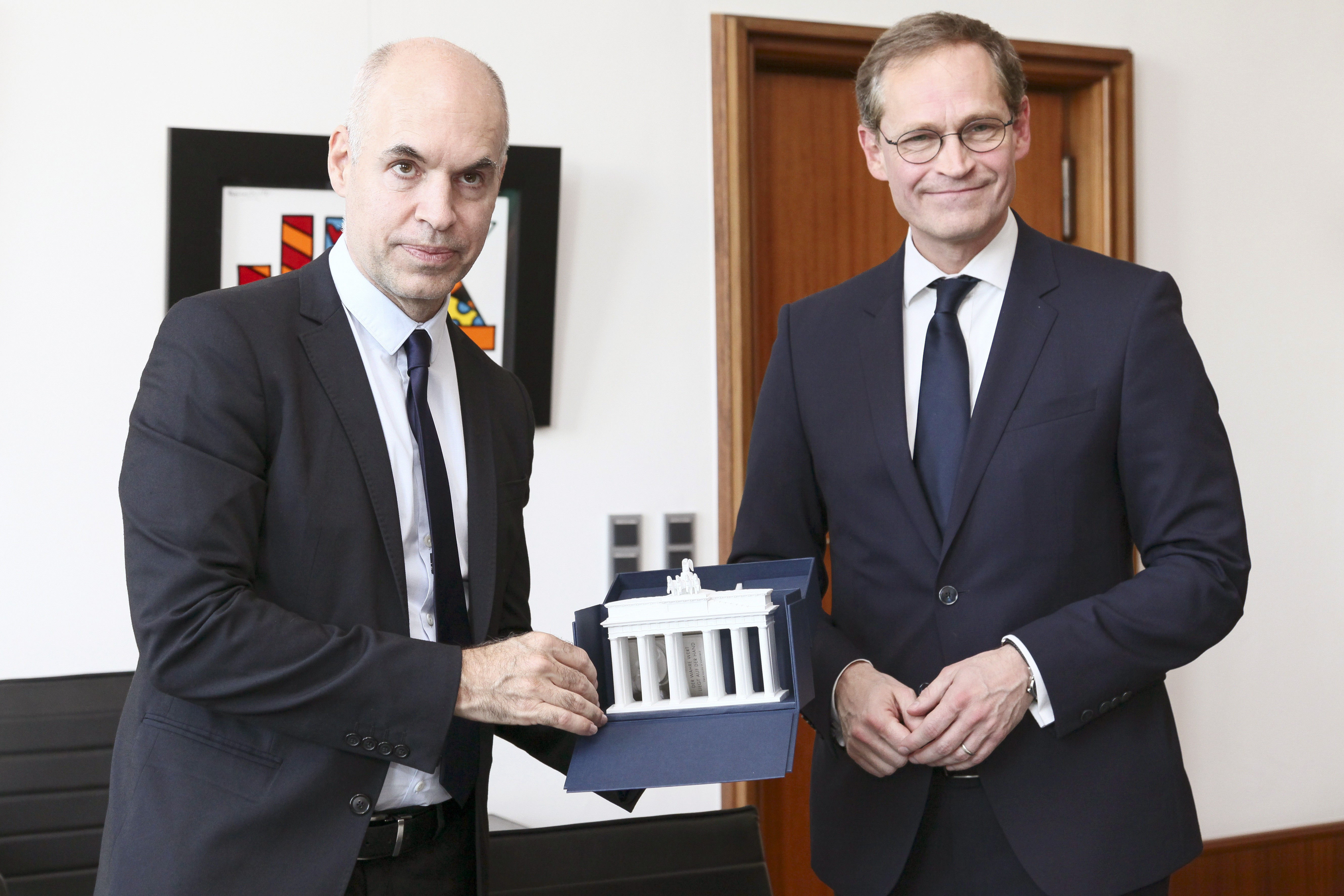 Rodríguez Larreta, junto al alcalde de Berlín: "Compartimos el objetivo de integrar socialmente a las ciudades"