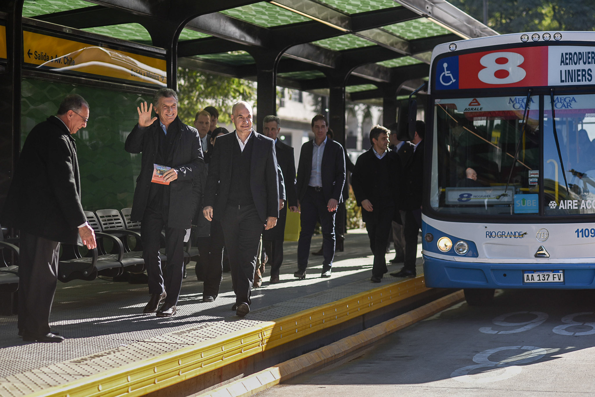 Mauricio Macri y Horacio Rodríguez Larreta inauguraron la obra