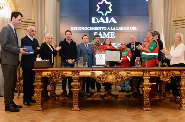 Acto en reconocimiento a la labor del SAME