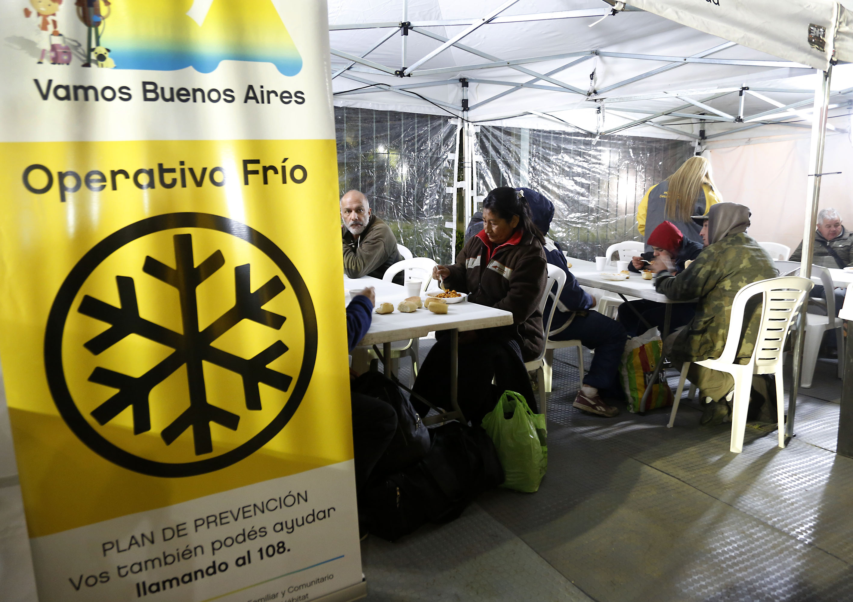 Ante las bajas temperaturas, la Ciudad activó su Plan de Prevención del Frío