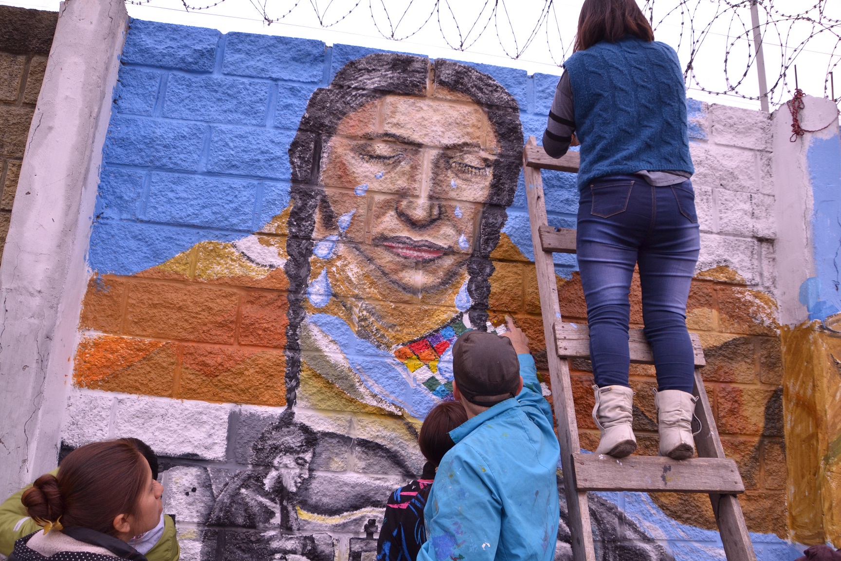 Mural contra la trata de personas 