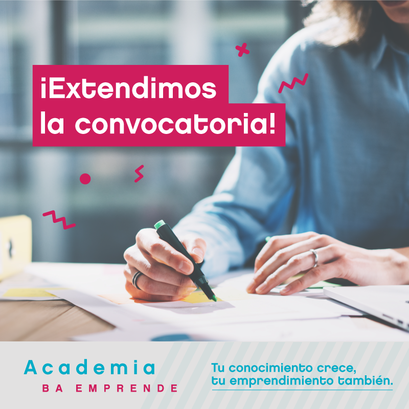 Se extendió la inscripción a la nueva edición de Academia BA Emprende