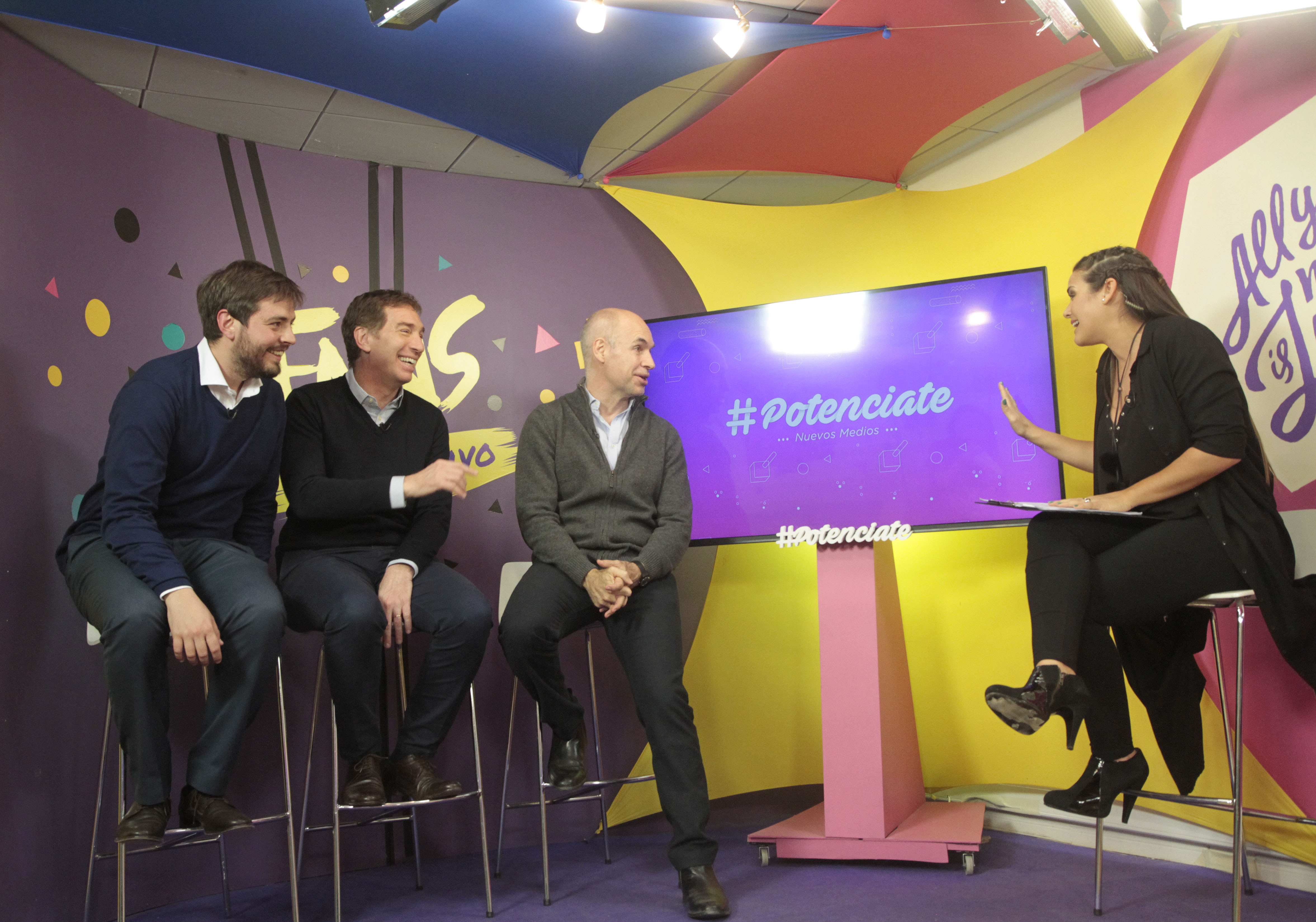 Rodríguez Larreta presenció la final del concurso #Potenciate Nuevos Medios