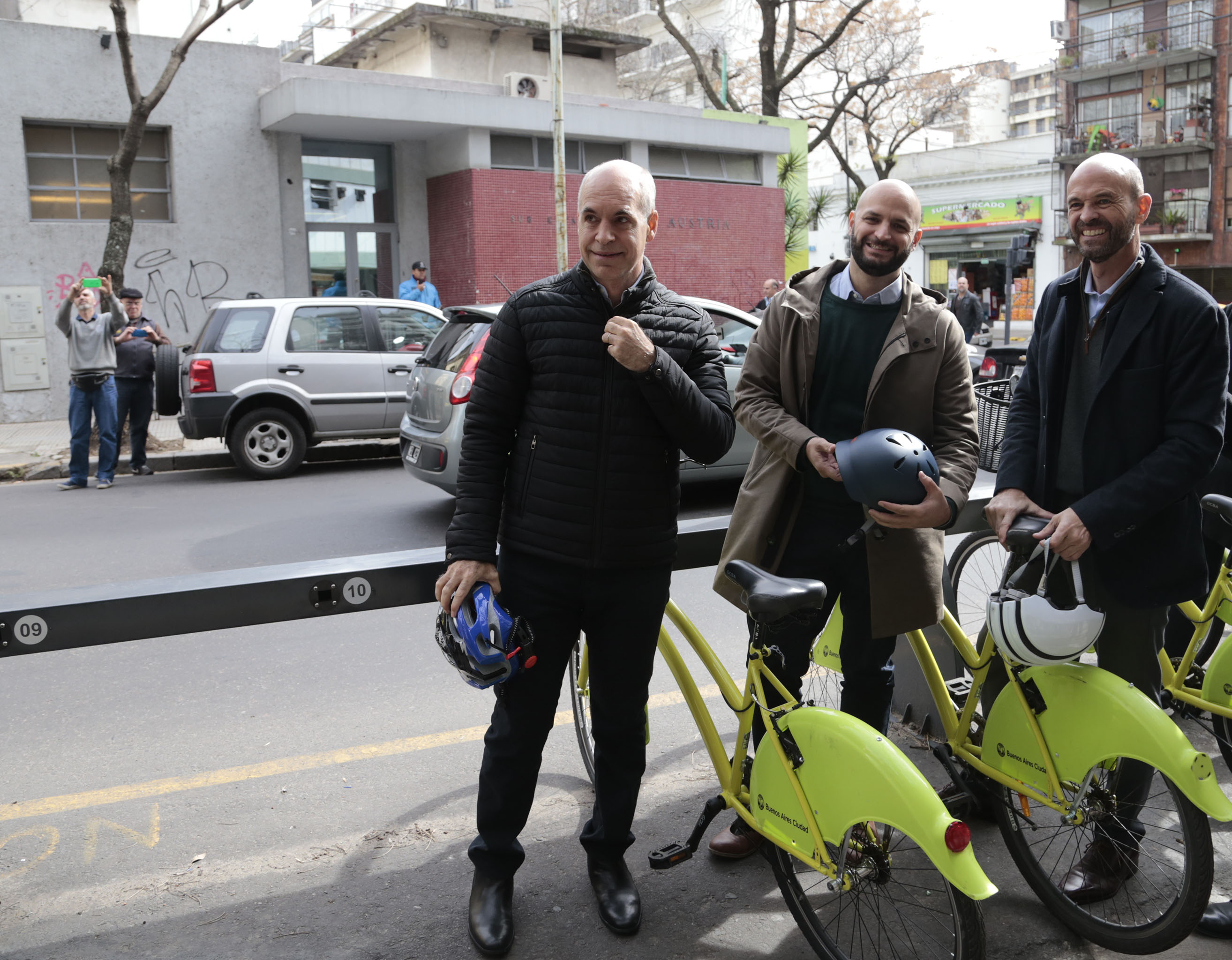 Rodríguez Larreta y Dietrich inauguraron la estación número 200 de Ecobici  
