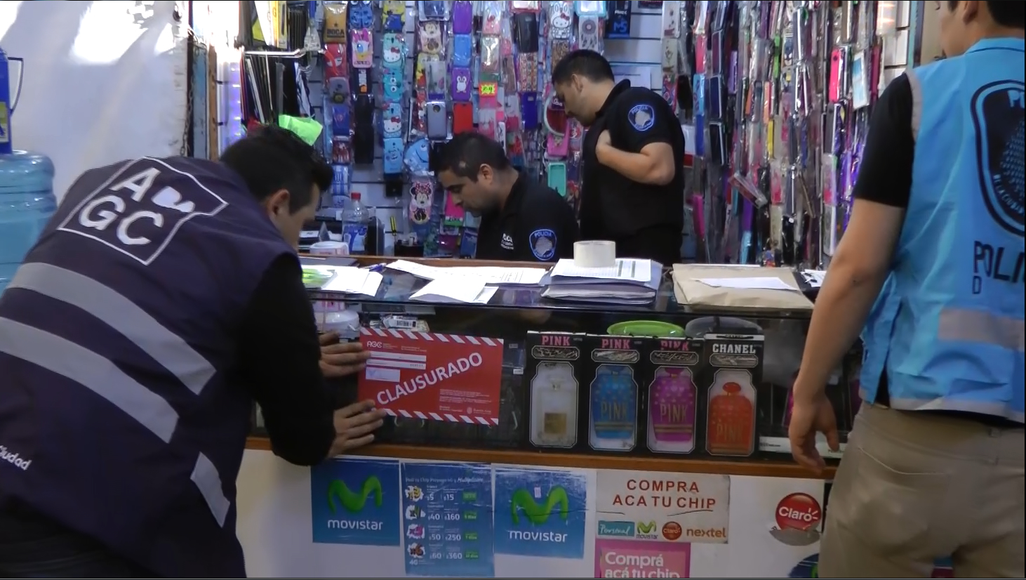 Golpe contra la mafia de los celulares