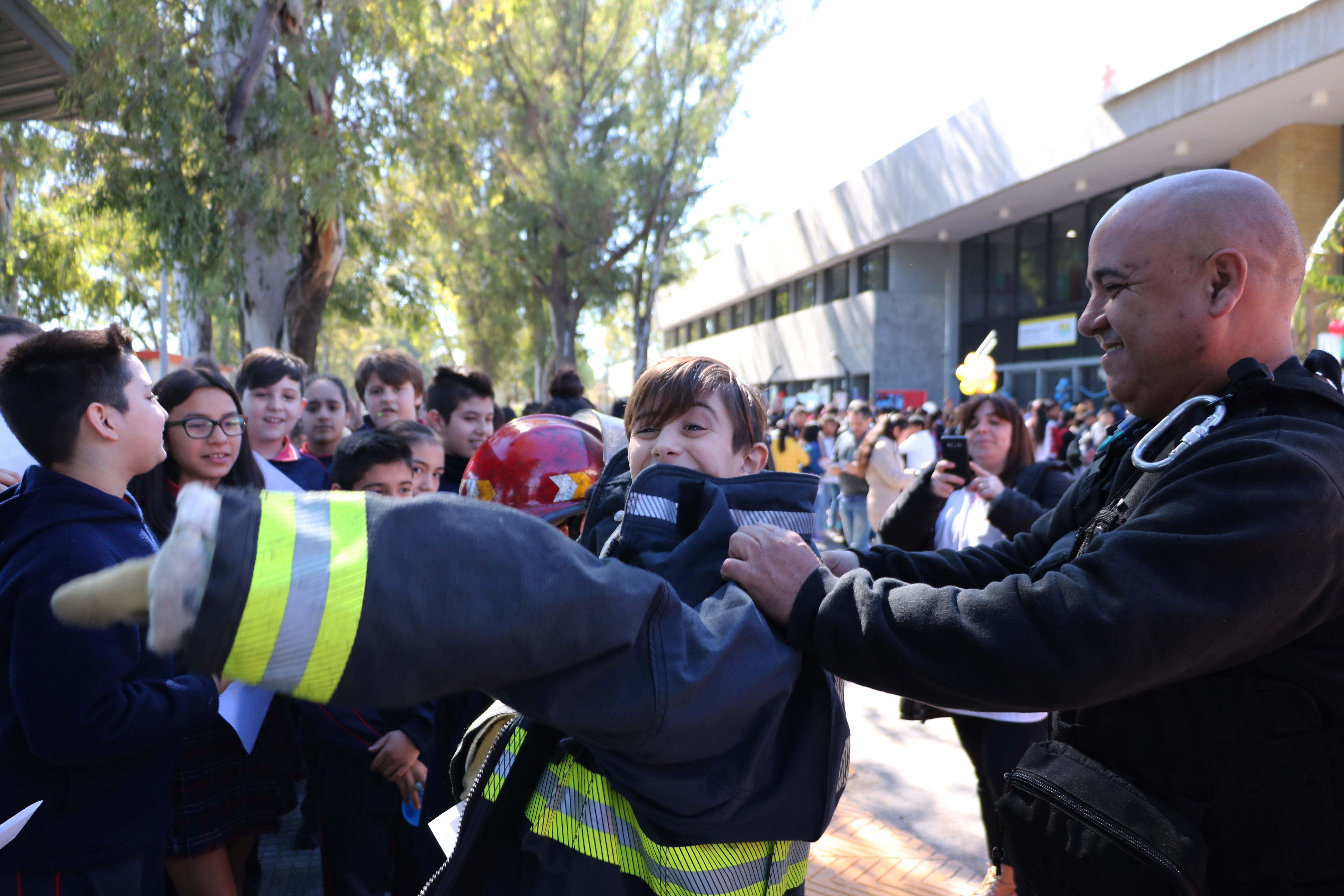 Bomberos de la Ciudad participaron de una jornada educativa