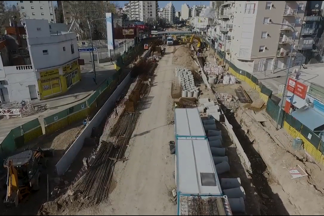 Avanzan las obras del Paso Bajo Nivel Balbín