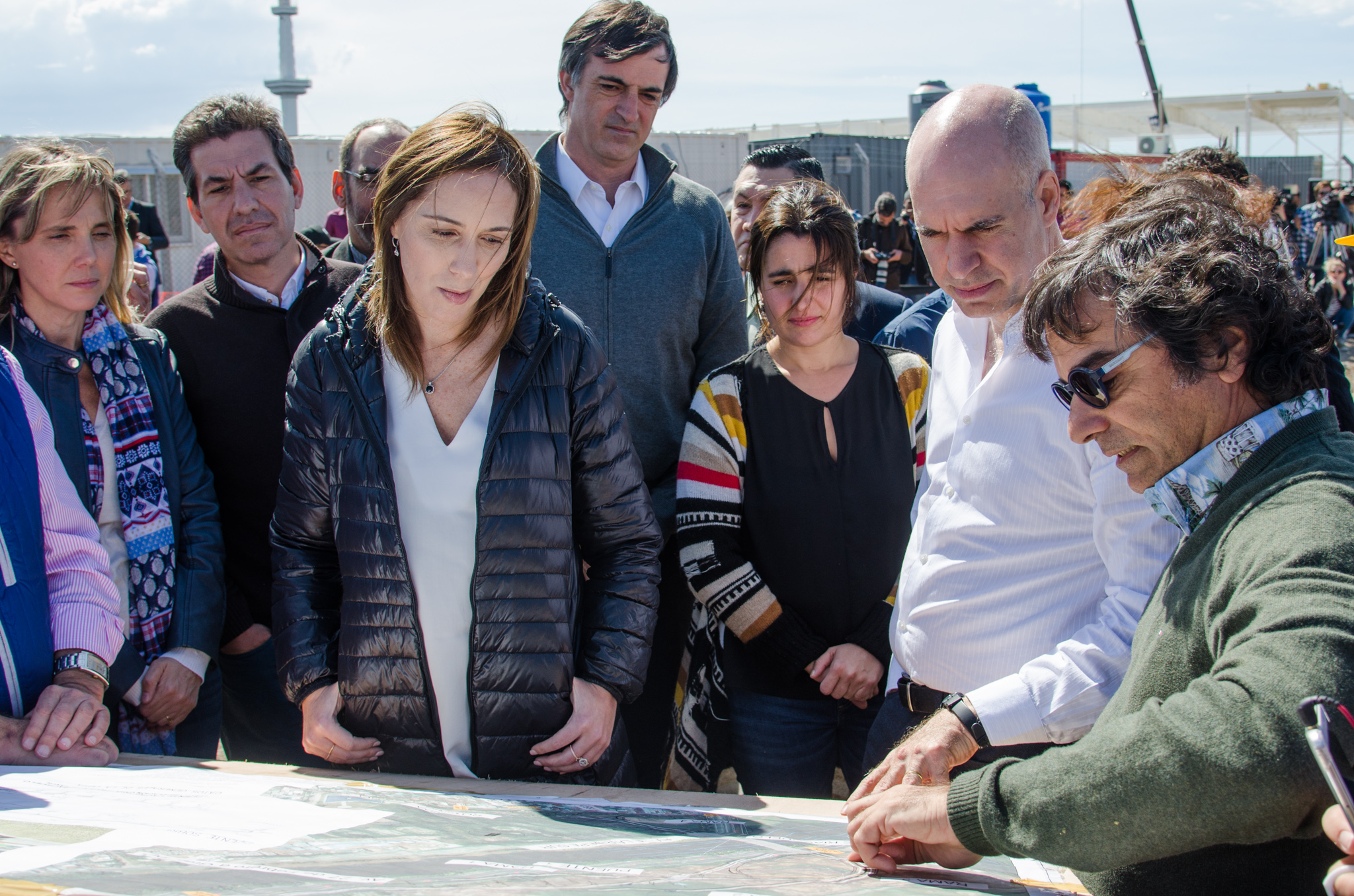 Rodríguez Larreta y Vidal, en el futuro Puente Lacarra: “El voto es un impulso para seguir trabajando y realizando obras”