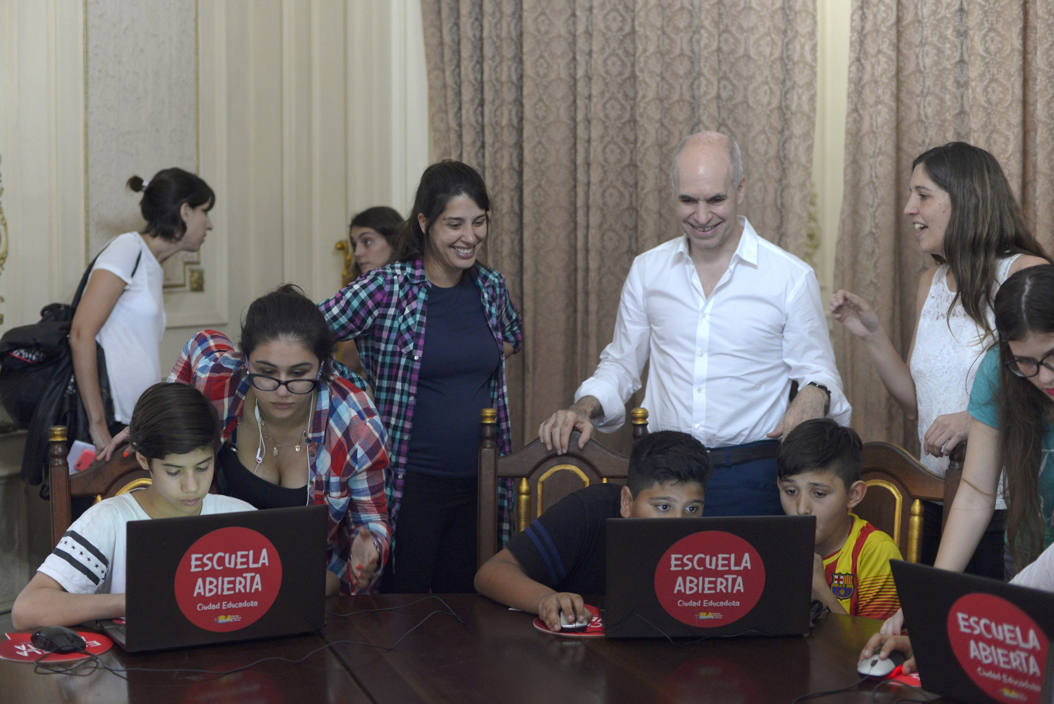 Rodríguez Larreta estuvo con alumnos de Elegí Enseñar