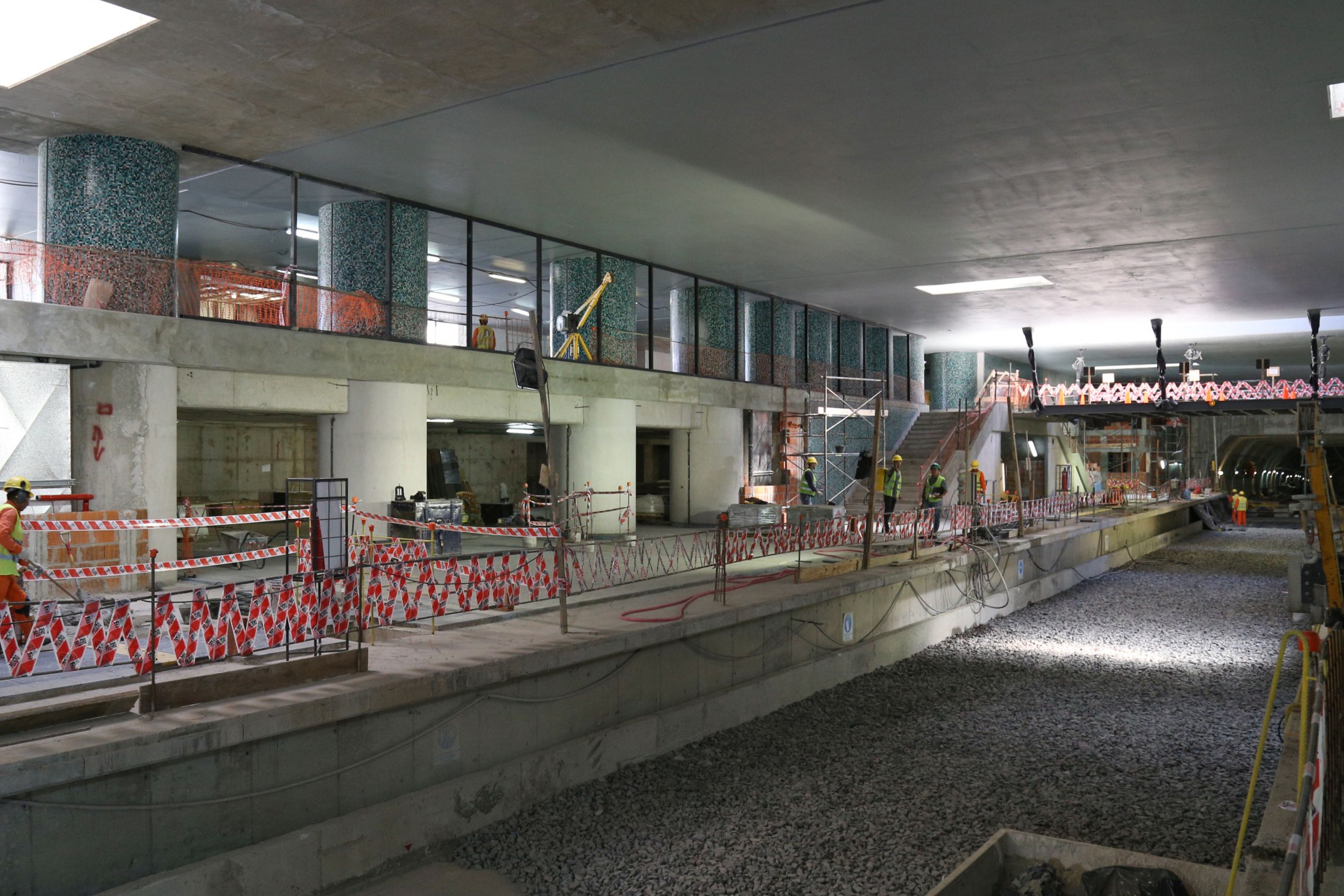 Avanzamos en la construcción de la estación Facultad de Derecho 