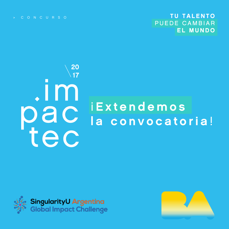¡Extendimos la convocatoria hasta el 8/1! ¡Anotate en Impactec 2018! 