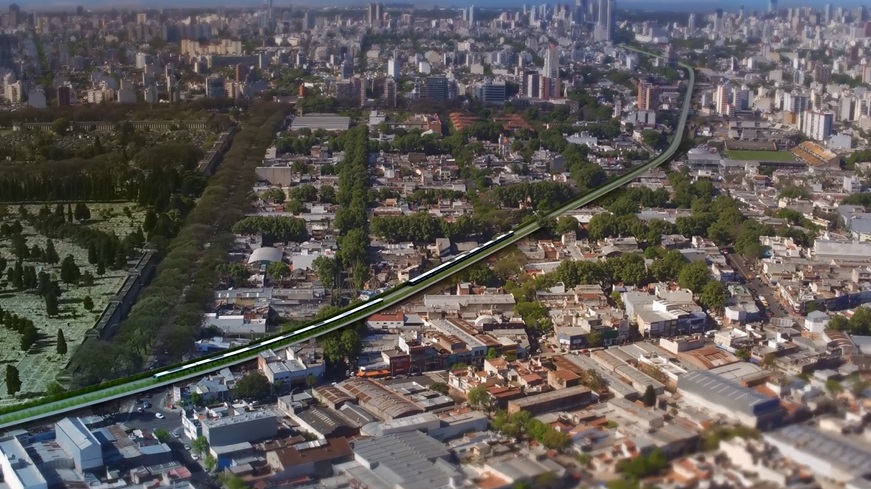 Siguen las obras del viaducto San Martín