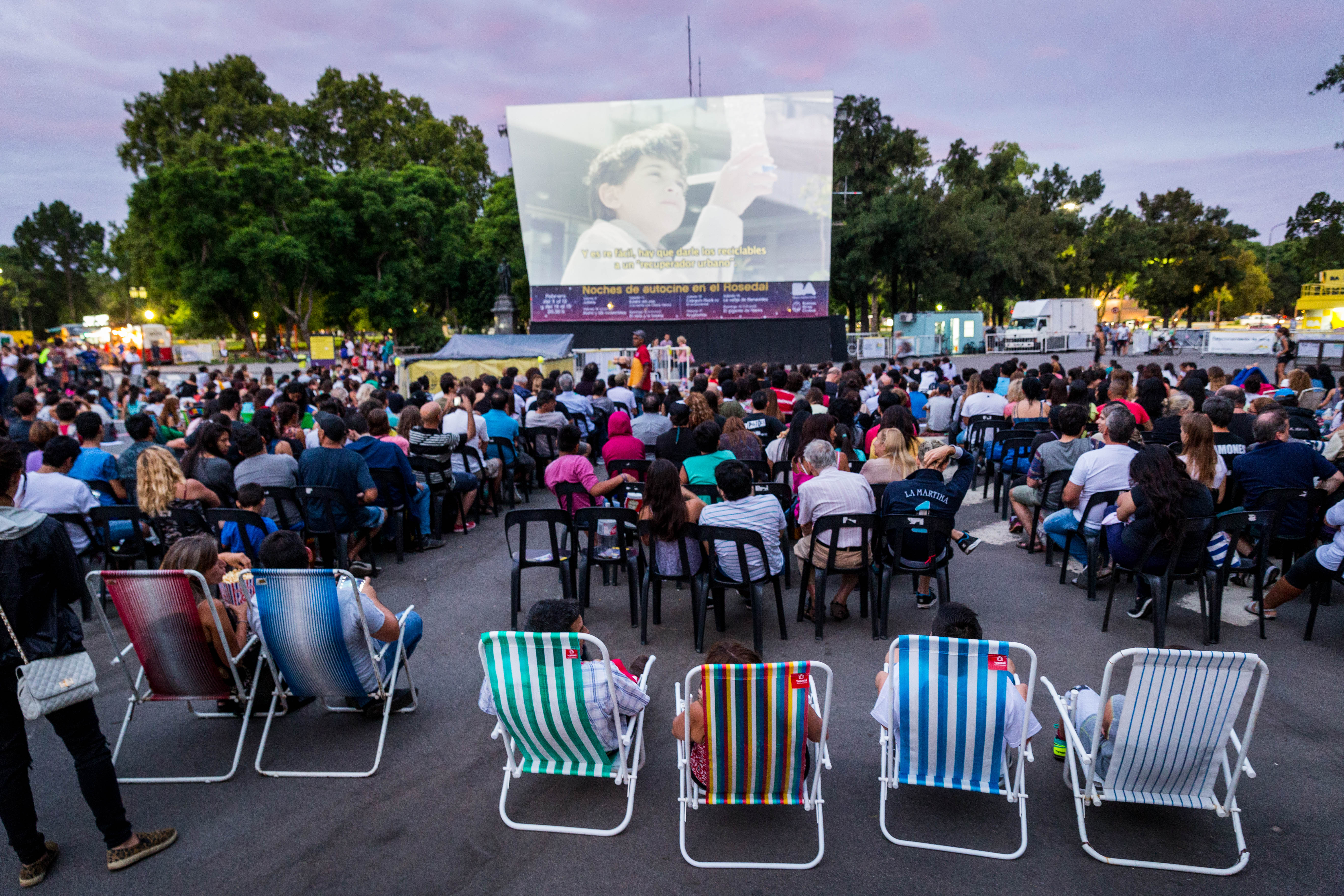 Autocine en el Rosedal: las películas que se proyectan durante el fin de semana largo