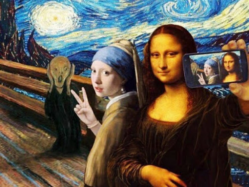 Día de selfies en los museos del mundo