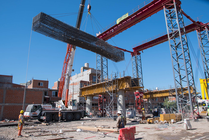 Los avances en la construcción del viaducto San Martín