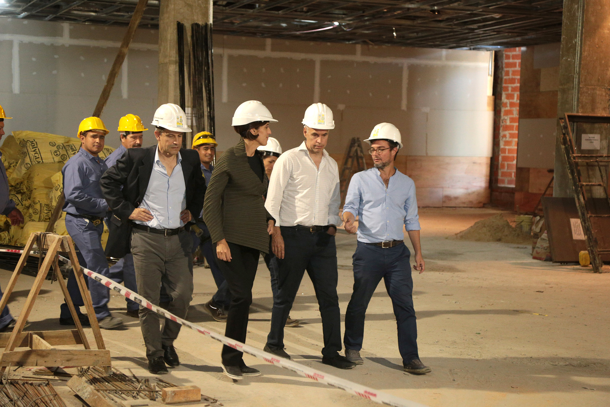 Horacio Rodríguez Larreta recorrió las obras del museo El Moderno 