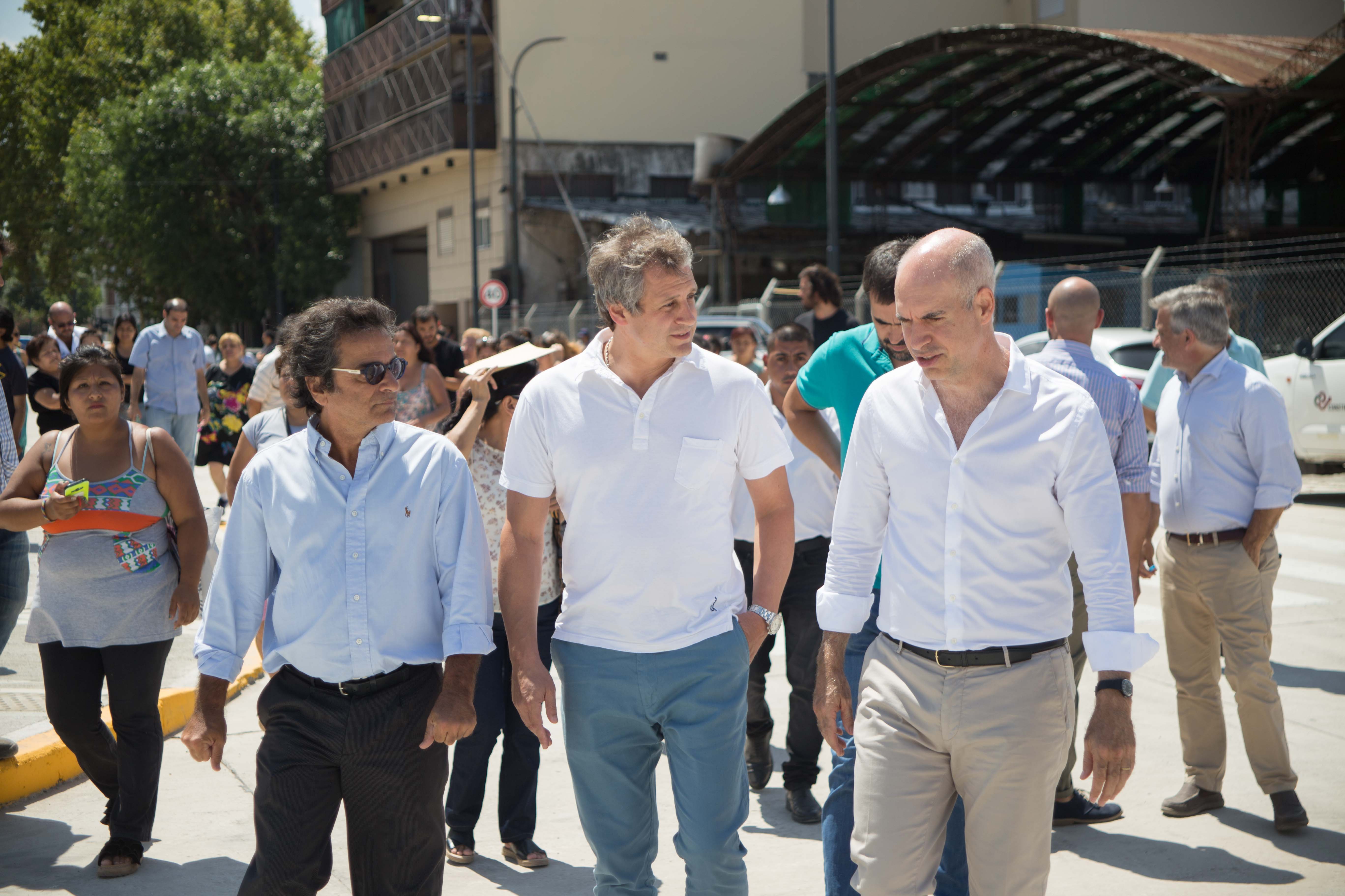 Horacio Rodríguez Larreta y Felipe Miguel estuvieron en la inauguración de la extensión de Triunvirato 