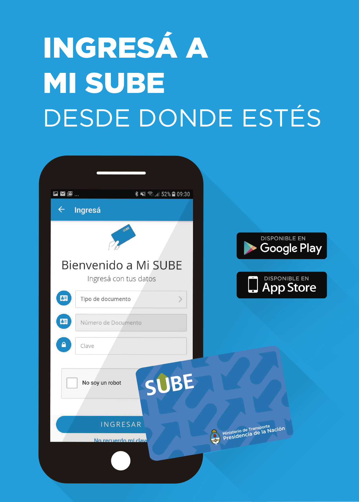 Llegó la aplicación SUBE a tu celular  